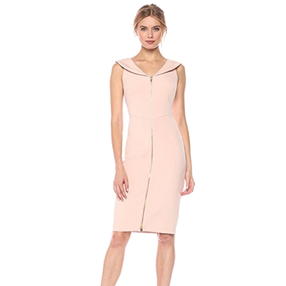 COPY - Calvin Klein dress beautiful blush pink size 10 - Picture 4 of 4
